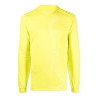 Men's adidas Abstract Pattern Printing Stripe Long Sleeves Yellow H58036
