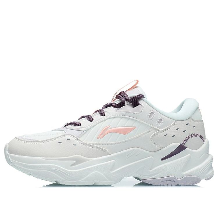 (WMNS) Li-Ning Retro Sport Leisure 'White Pink' AGCR334-3