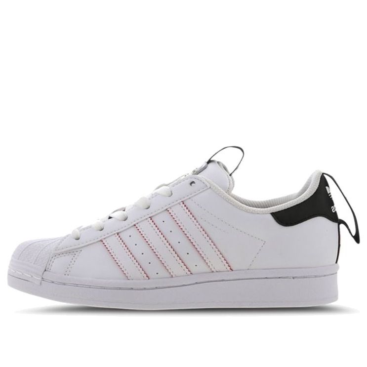 (GS) adidas originals Superstar J 'White Red Black' FW6781