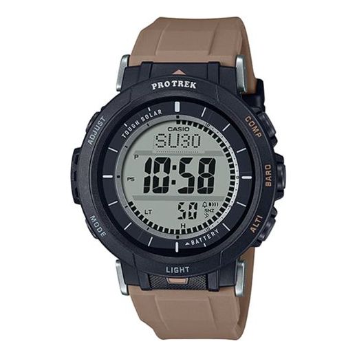 Men's CASIO PRO TREK Series Outdoor Solar Energy Watch Solar Powered Mens Black Digital PRG-30-5