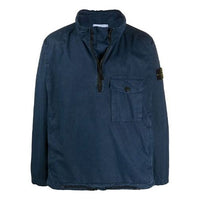 STONE ISLAND Zipper High Collar Windproof Tops Blue 7215113WN