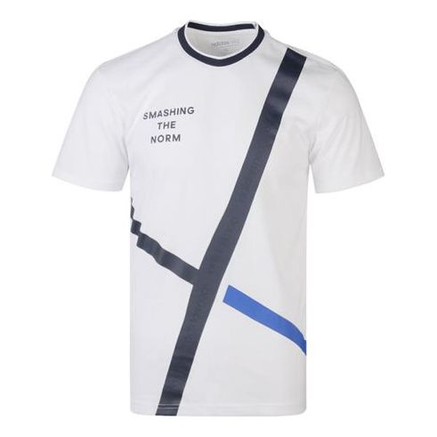 adidas neo M Cs Abs Gr T2 Sports Round Neck Short Sleeve White DW8113