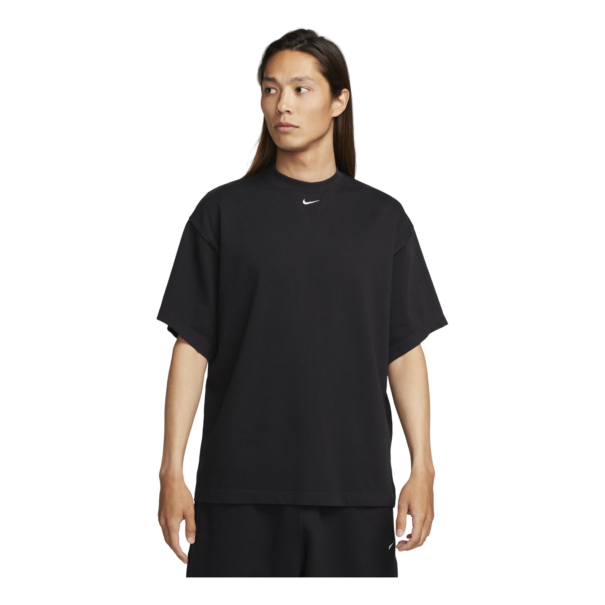 Nike Solo Swoosh Heavyweight Short Sleeve Tee 'Black' FB7866-010