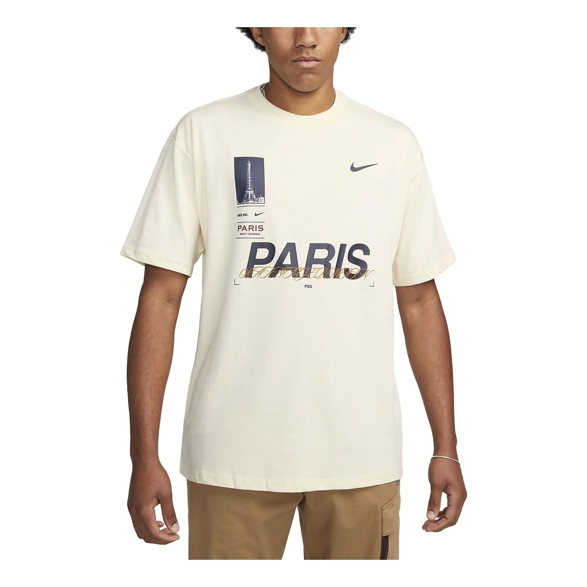 Nike PSG Original Max90 Short Sleeve T-Shirt 'Beige' FD1092-113