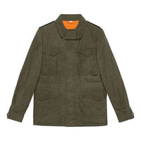 Gucci Short Street Style Plain Blazers Jackets 'Olive Green' 475041-XD714-3017