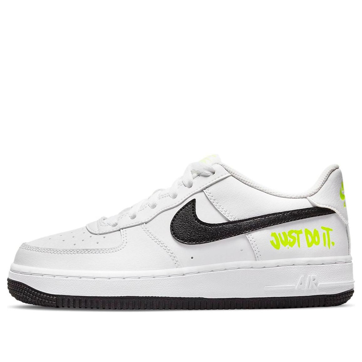 (GS) Nike Air Force 1 Low 'Just Do It - White Volt' DM3271-100