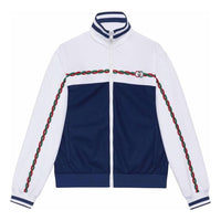 Gucci Interlocking G Polyester Pique Zip-Up Jacket 'Blue White' 692125-XJD7N-9219