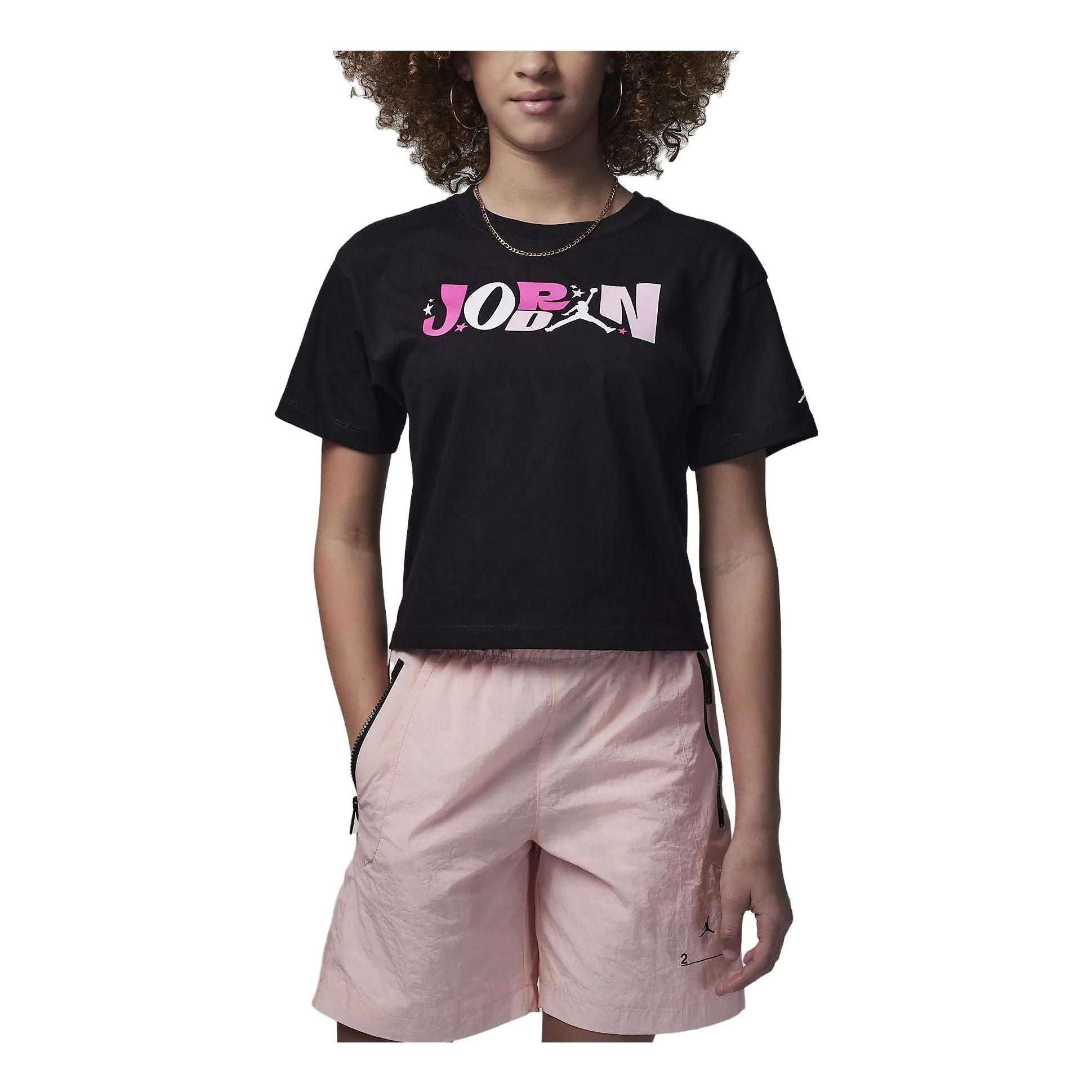 (GS) Air Jordan All Star T-Shirt 'Black' 45C604-023