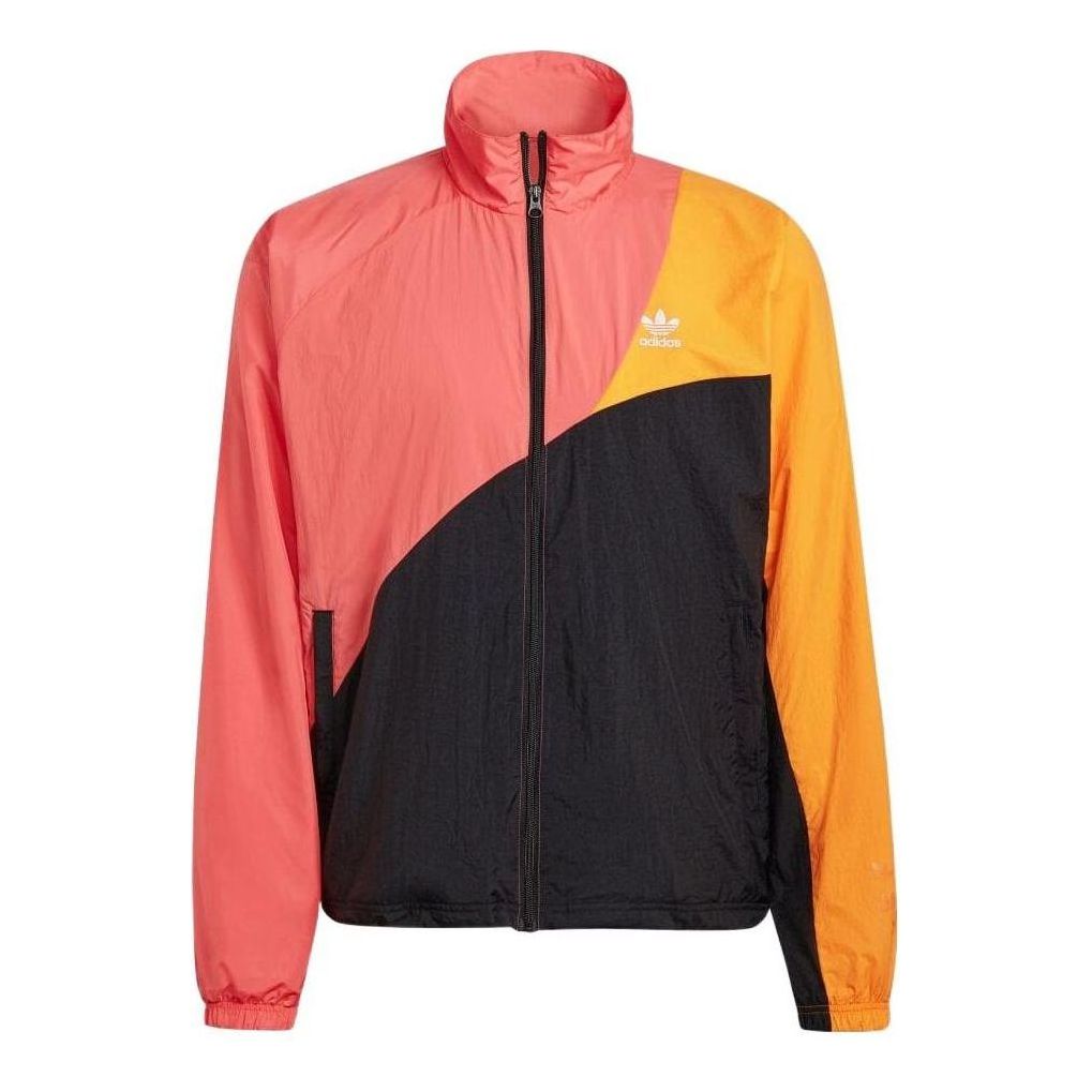 adidas Originals Adicolor Colorblock Track Top 'Black Pink Orange' HC4500
