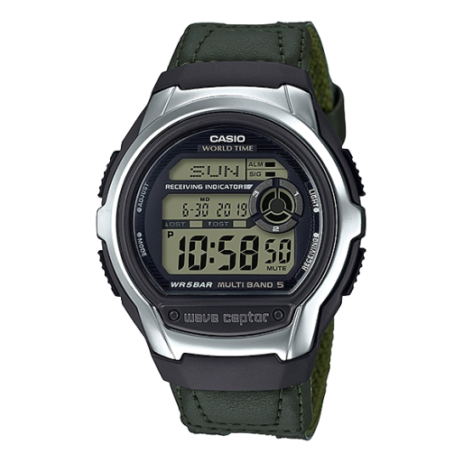 Men's CASIO SPORT Series 100 waterproof Stainless Steel Strap Analog Mens WV-M60B-3AER