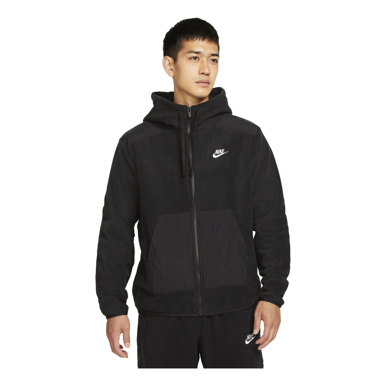 Nike Sportswear Style Essentials Zipped Jacket 'Black White' DD4883-010
