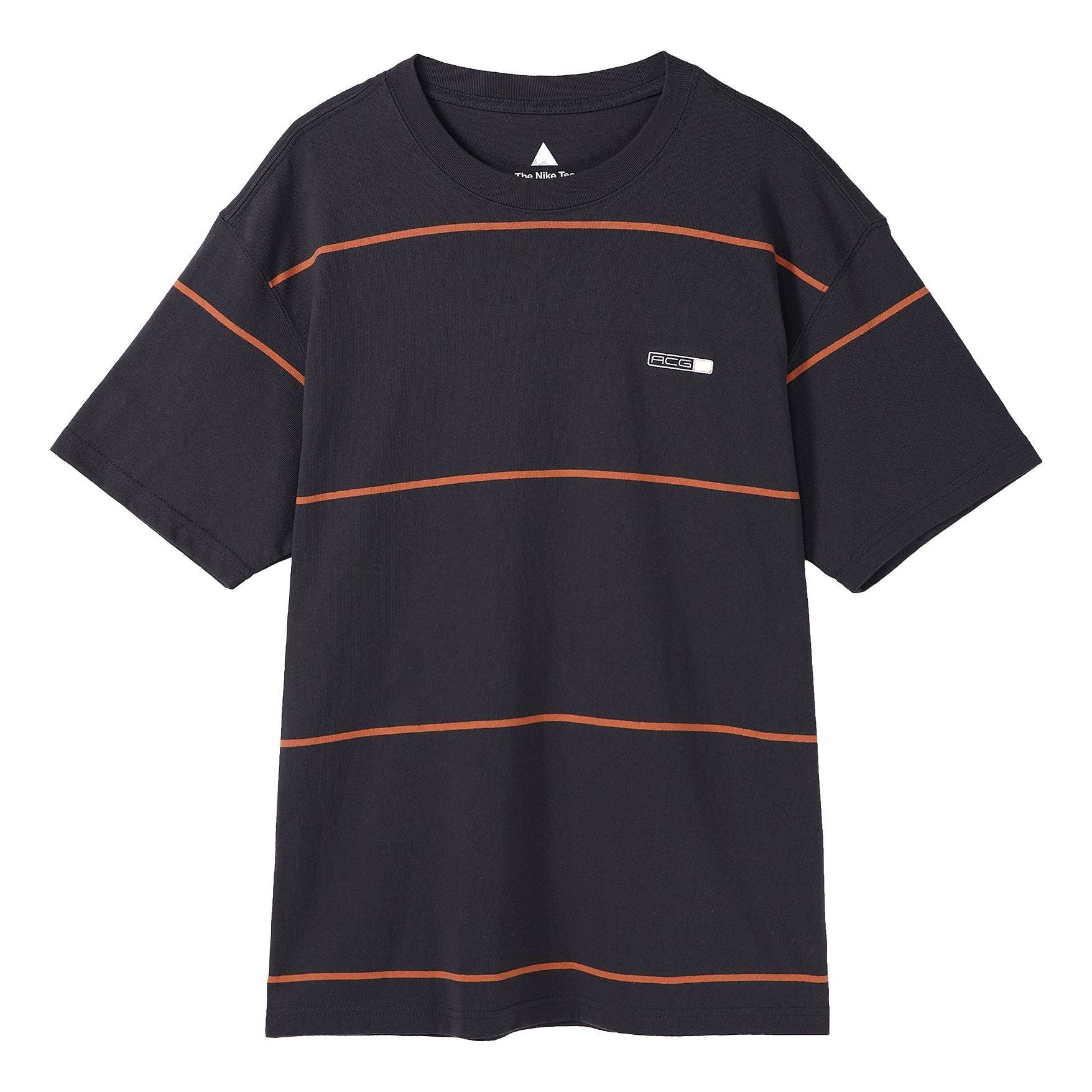 Nike SS22 ACG Stripe Round Neck Pullover Short Sleeve Gray DQ4957-070