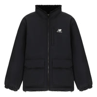 New Balance Logo Windbreaker Jacket Asia Sizing 'Black White' 6DC43783-BK