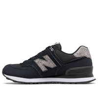 (WMNS) New Balance 574 Series Sneakers Black/Blue WL574CIE