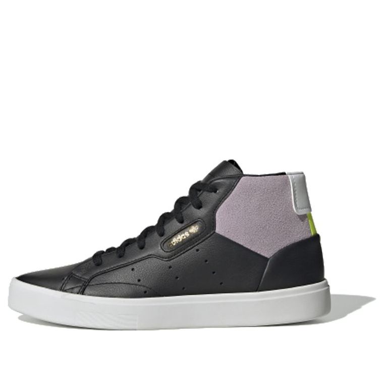 (WMNS) adidas SLEEK Mid W 'Black Purple' EE4527