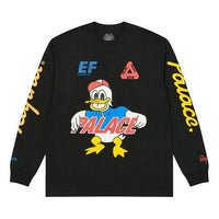 PALACE  Rapha Crossover Off Bike Cartoon Pattern Alphabet Long Sleeves Unisex Black P19LS039