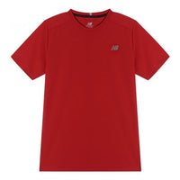 New Balance Men's New Balance Logo Alphabet Printing Sports Round Neck Red MT11205-REP
