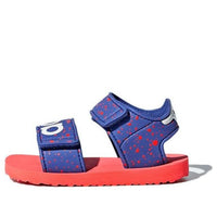 (TD) adidas originals Beach Sandal Cozy Casual Blue Red Sandals 'Blue Red' B22476