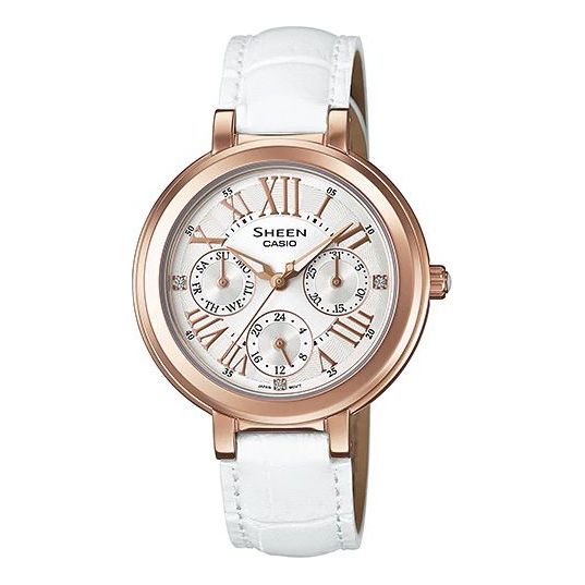 CASIO Female Japan / South Korea Fashion White SHE-3034GL-7AU