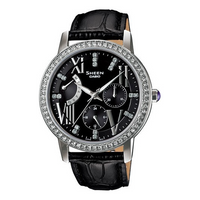 CASIO Sheen Series Stainless Steel Case Dial 50m Waterproof Quartz Movement Watch Black Analog SHE-3025L-1A