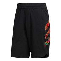 adidas Sport St Shrt 3 Printing Logo Pattern Casual Sports Shorts Black DN8371
