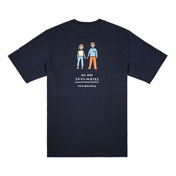 New Balance x ZERO PER ZERO Unisex Round-neck Tee Blue NEA3V943-NV