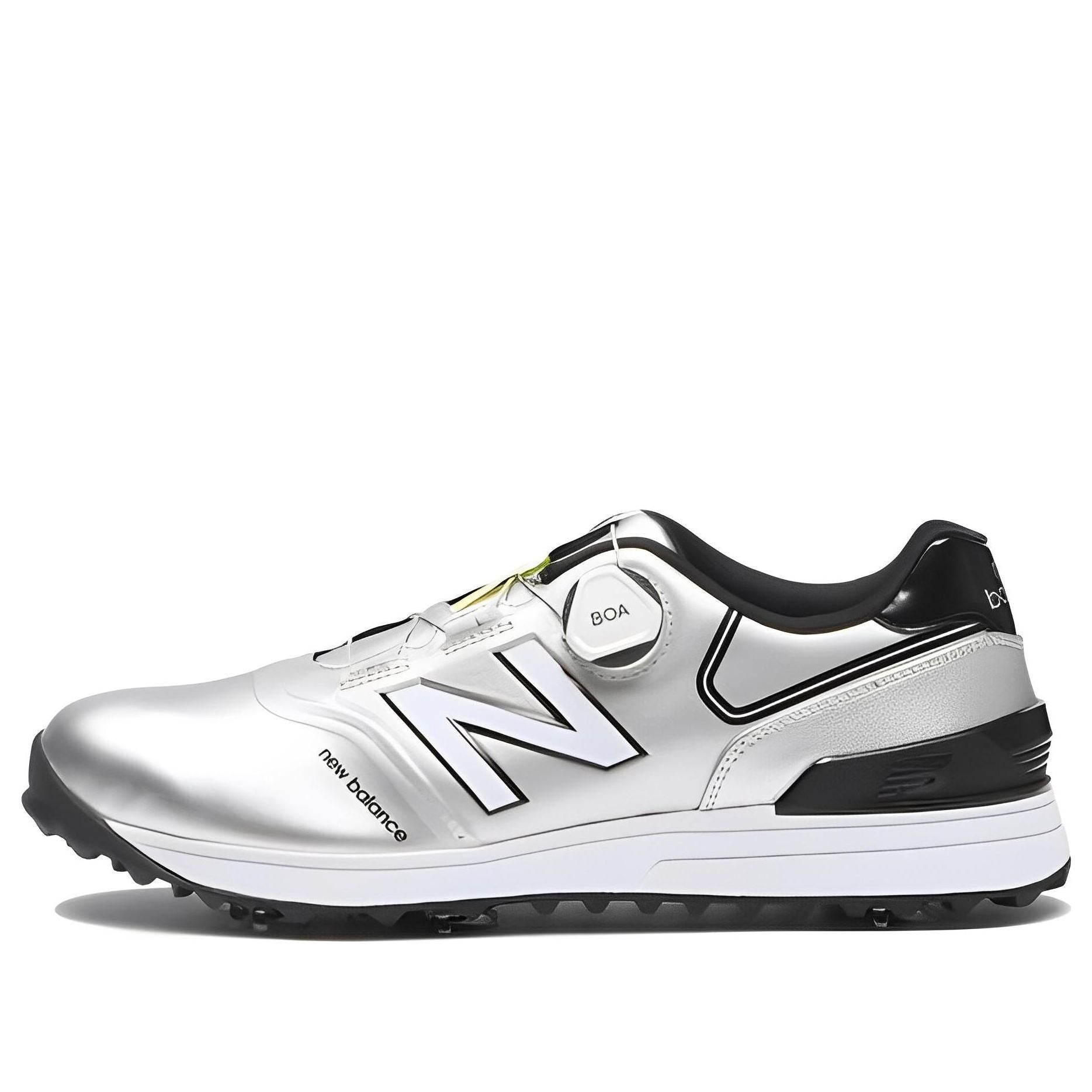 New Balance 574 V3 BOA Golf Shoes 'Silver Black' UGB574S3
