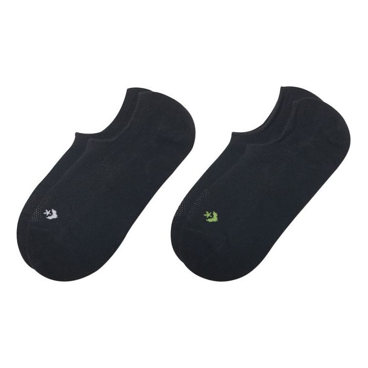 Converse Core Twin Pack Low Cut Socks 'Black' 10022793-A02