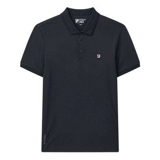 FILA Embroidered Logo Short Sleeve Polo Shirt Navy Blue F11M028106F-NV