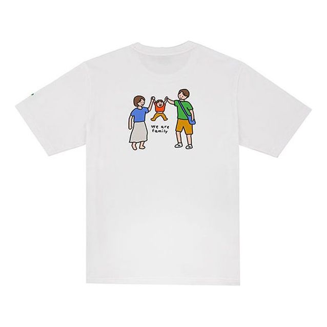 New Balance x ZERO PER ZERO Crossover Athleisure Casual Sports Short Sleeve Couple Style White NEA3V953-WT