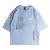 New Balance Casual Pocket Tee Asia Sizing 'Sky Blue' AMT22361-HAS