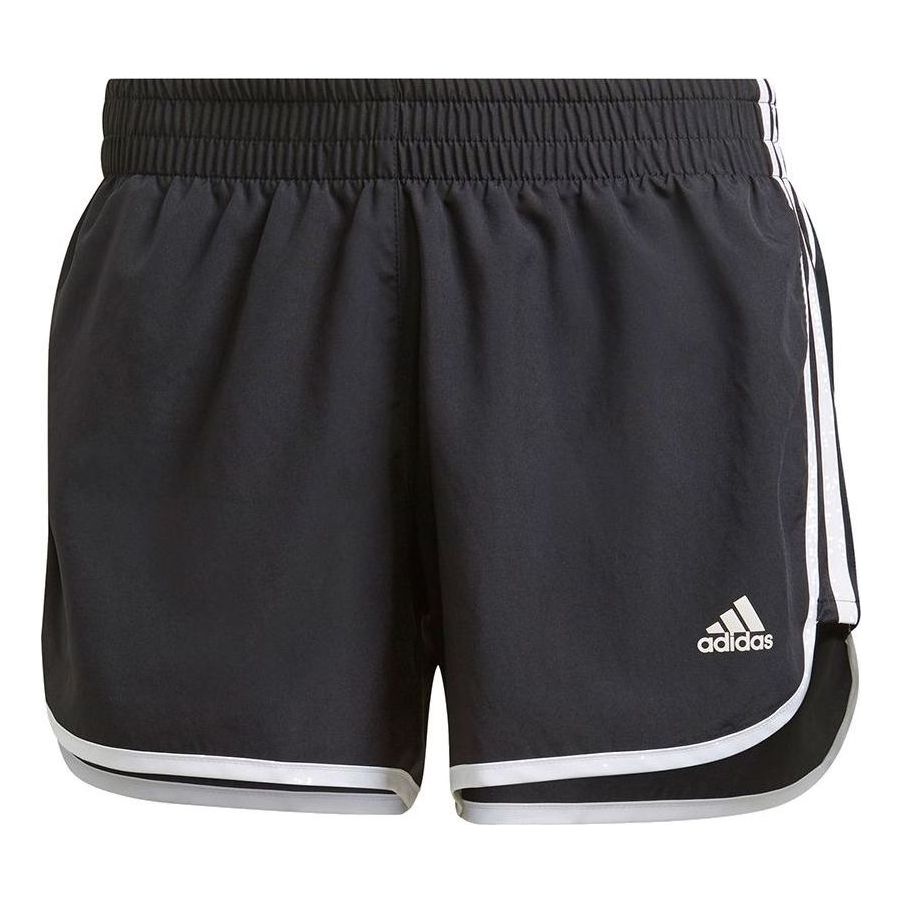 (WMNS) adidas Marathon 20 Shorts Asia Sizing 'Black White' GK5265