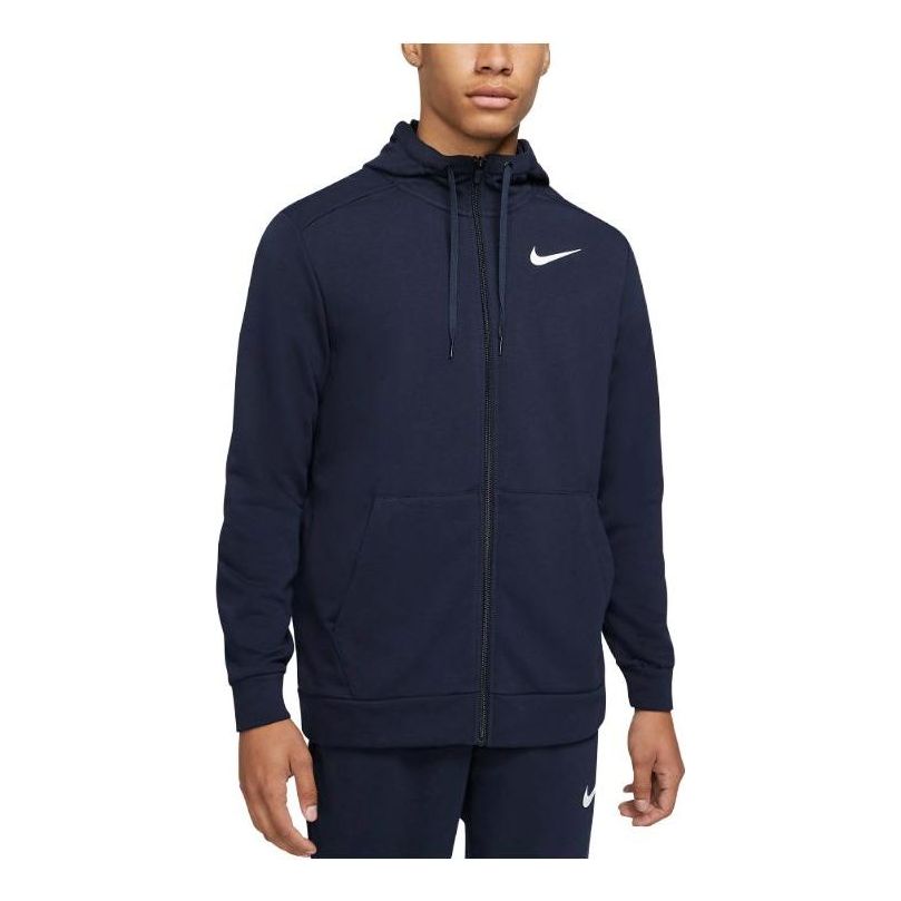 Nike Dri-FIT Full-Zip Training Hoodie 'Navy Blue' CZ6376-451