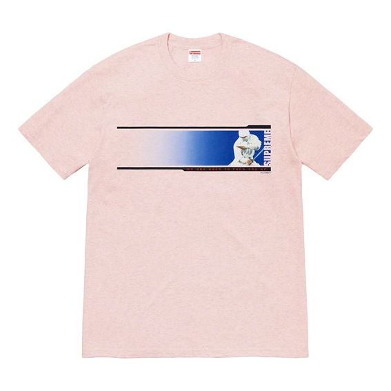Supreme FW19 Week 7 Were Back Tee Printing Short Sleeve Unisex Pink SUP-FW19-748