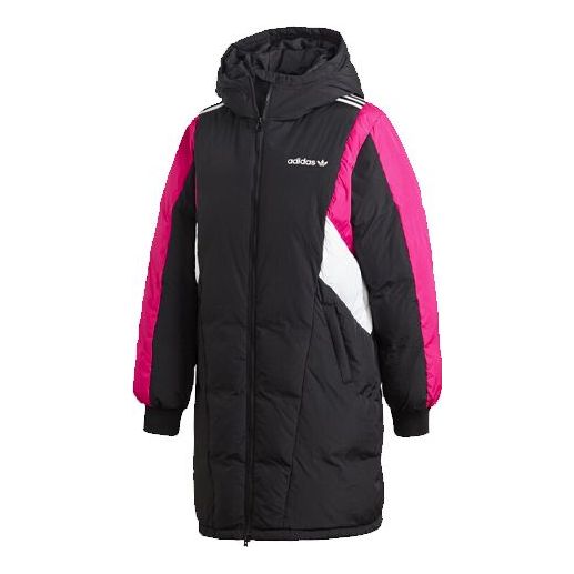 (WMNS) adidas Originals Down Jacket Long 'Black Pink' EC2184