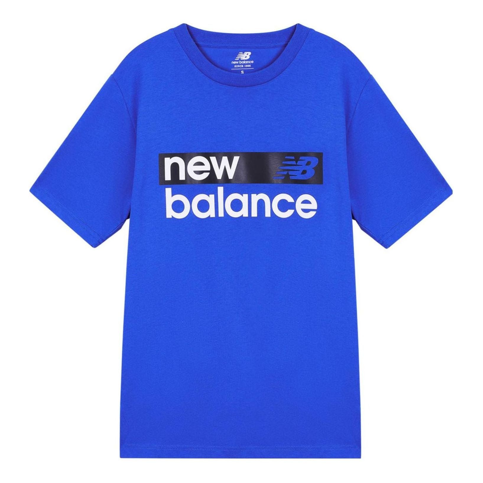 New Balance Classic Core Graphic Short Sleeve T-shirt Asia Sizing 'Blue White' MT03917-CO