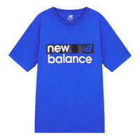 New Balance Classic Core Graphic Short Sleeve T-shirt Asia Sizing 'Blue White' MT03917-CO