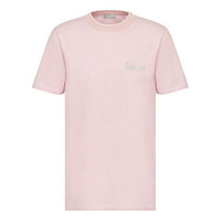Men's DIOR x KENNY SCHARF Crossover FW21 Cotton Knit Short Sleeve Pink 143J697A0677-C488