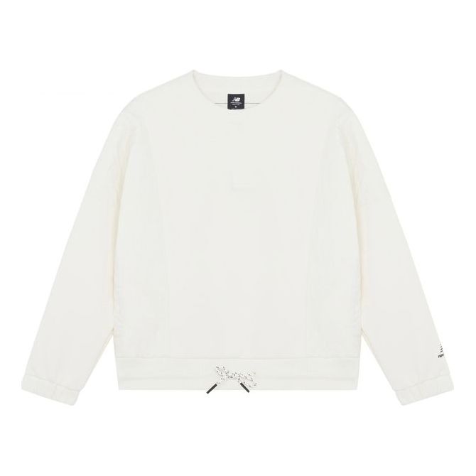 (WMNS) New Balance Original Sweatshirt Asia Sizing 'White' AWT14371-NMC