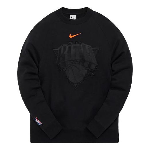 KITH x Nike New York Knicks Fleece Crewneck 'Black' CZ5611-010