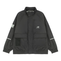 New Balance Woven Stand Collar Jacket 'Black' AMJ21358-BK