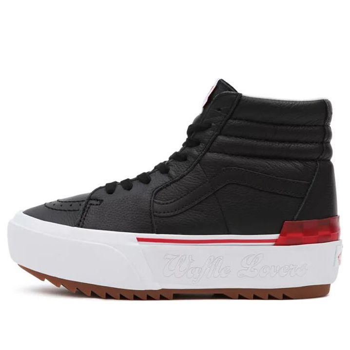 Vans Waffle Lovers SK8-HI Stacked High-Top Sneakers Black/White VN0A4BTWB0M