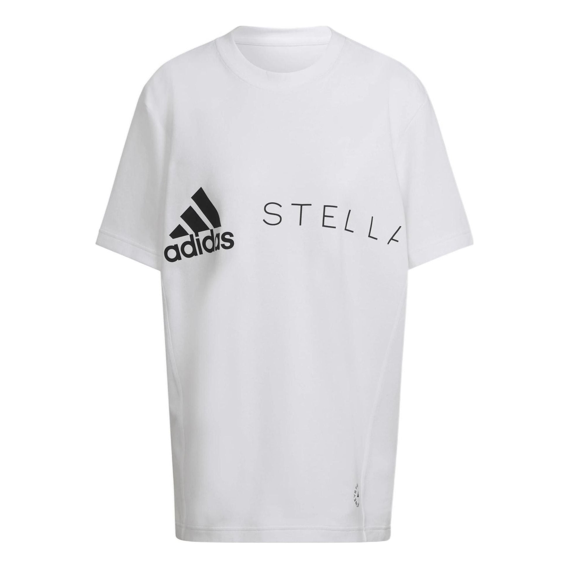 (WMNS) adidas by Stella McCartney Logo T-Shirt Asia Sizing 'White Black' HB7401