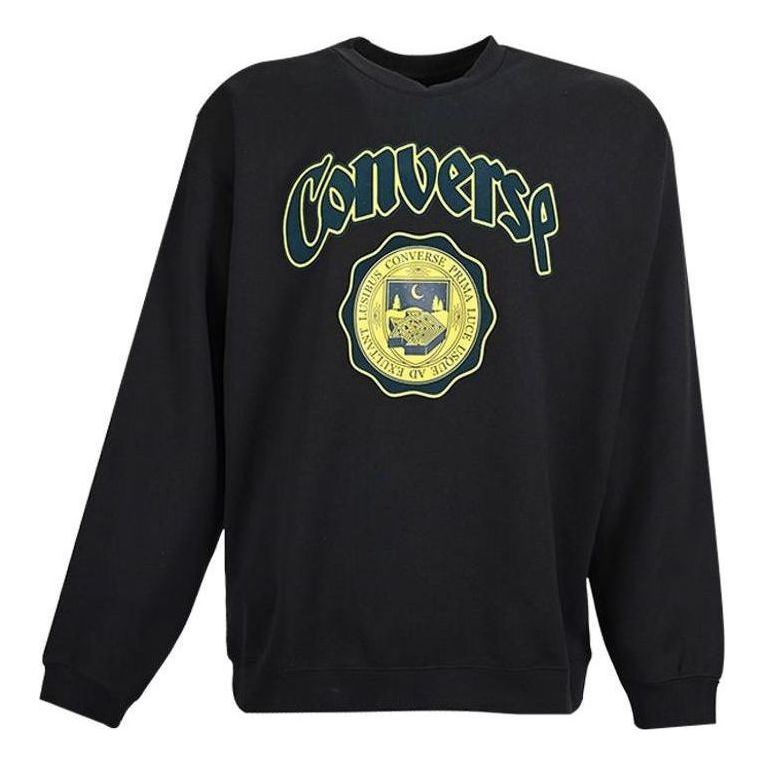 Converse University Crew Sweatshirt Asia Sizing 'Black' 10025048-A01