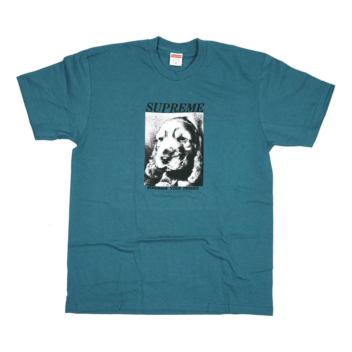 Supreme FW18 Remember Tee Slate Puppy Sketch Printing Short Sleeve SUP-FW18-451