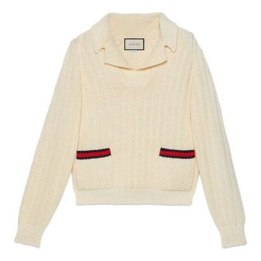 Gucci Gucci Tiger Knit Sweater With Patch 'Ivory' 686071-XKB8Q-9733