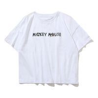 Li-Ning x Disney Crossover Sports Fashion Series Loose Round Neck Short Sleeve White AHSP402-4