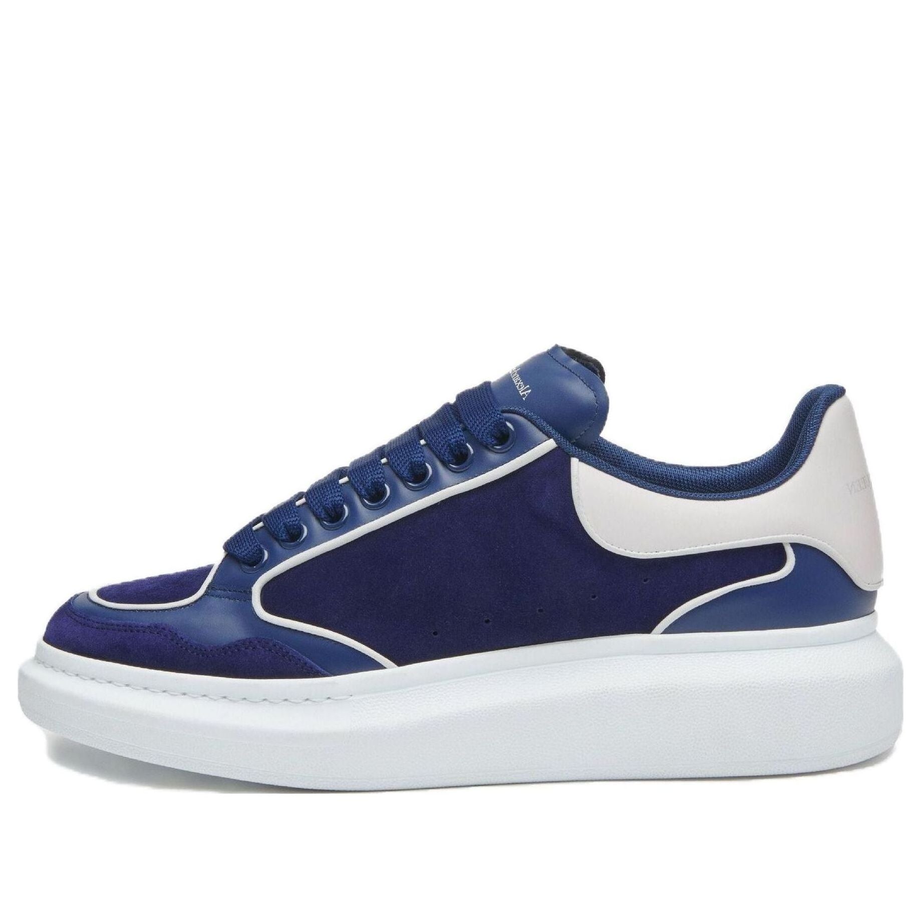 Alexander McQueen Oversized Leather Sneakers 'Blue White' 777300WIEM44699