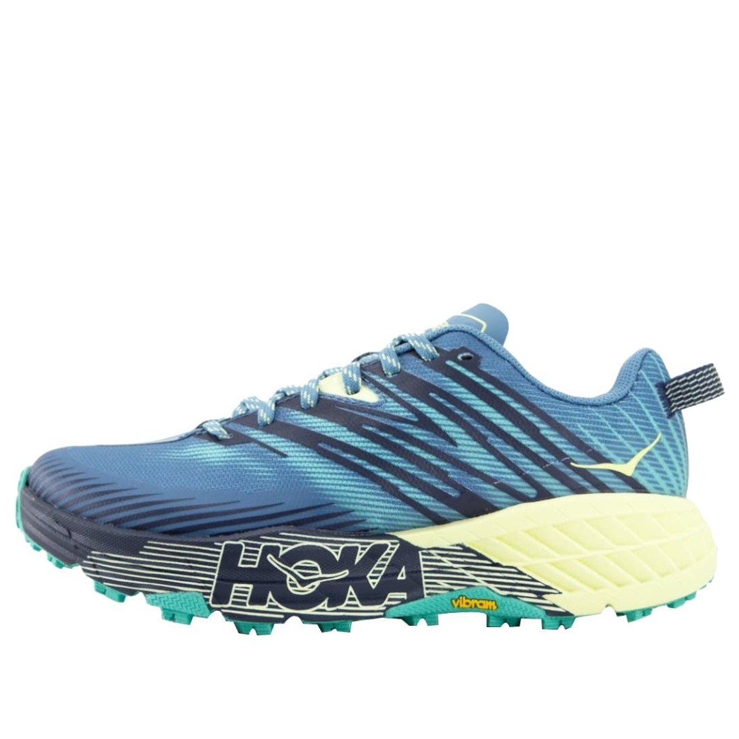 (WMNS) HOKA ONE ONE Speedgoat 4 Wide 'Provincial Blue Luminary Green' 1106529-PBLG