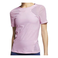 (WMNS) Nike Pro Hypercool Sports Training Tight Short Sleeve Pink AQ0018-663